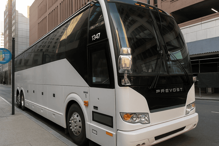 a Missoula Coach Bus Service coach bus