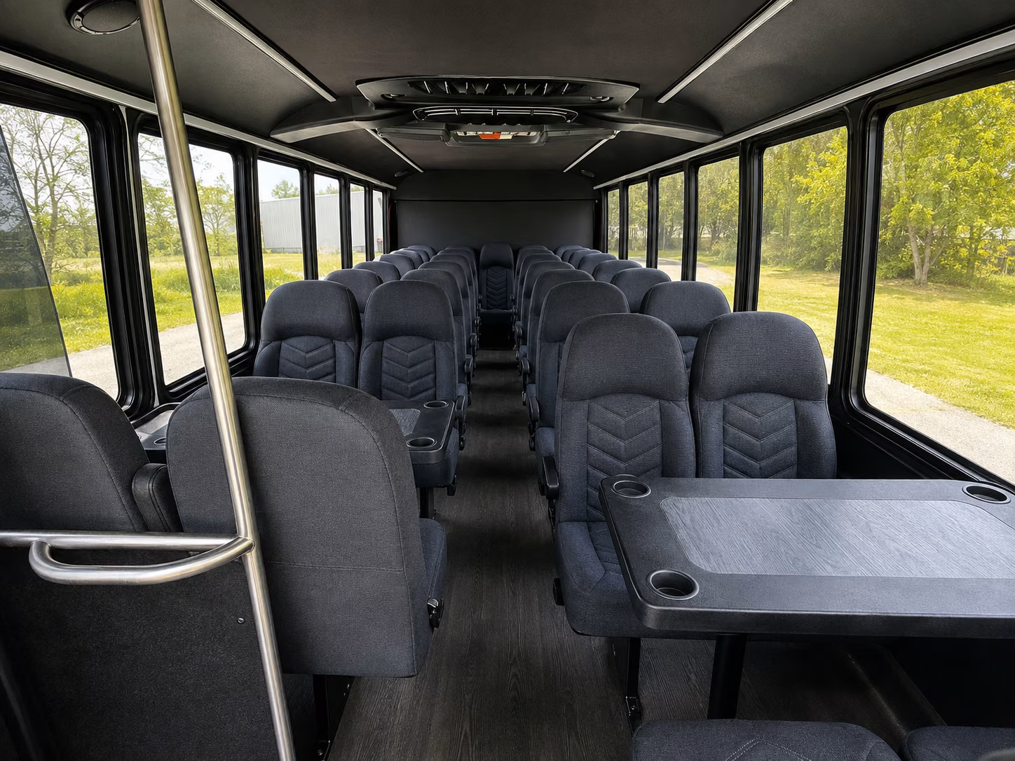 missoula 18 passenger minibus inside