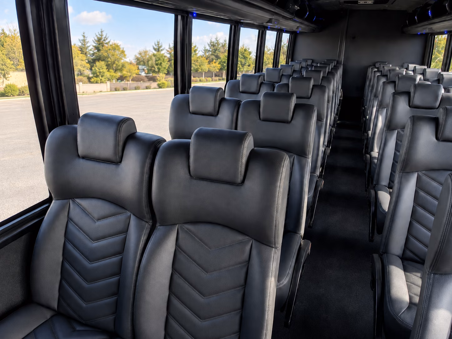 missoula 18 passenger minibus interior