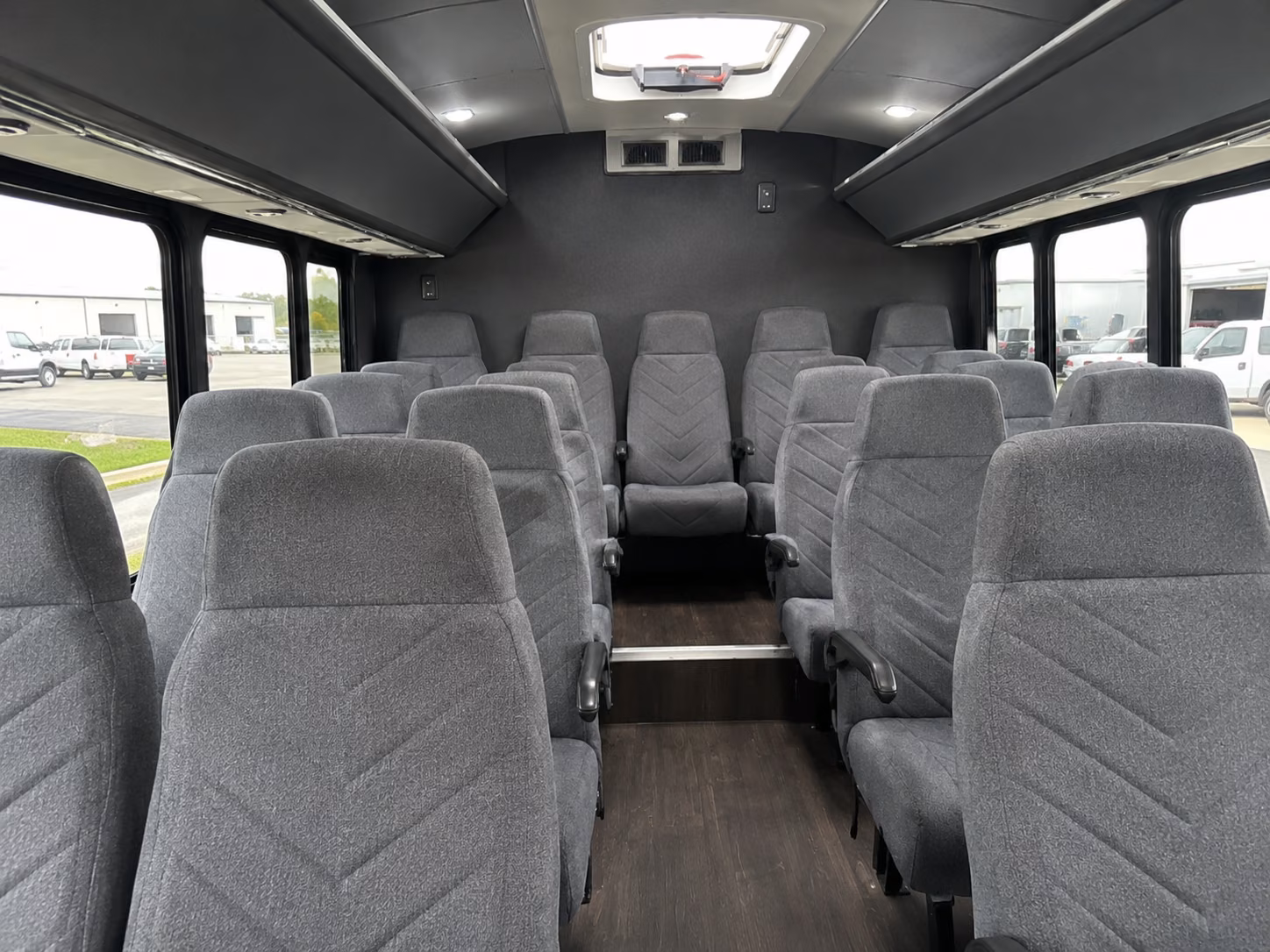 missoula 20 passenger minibus inside