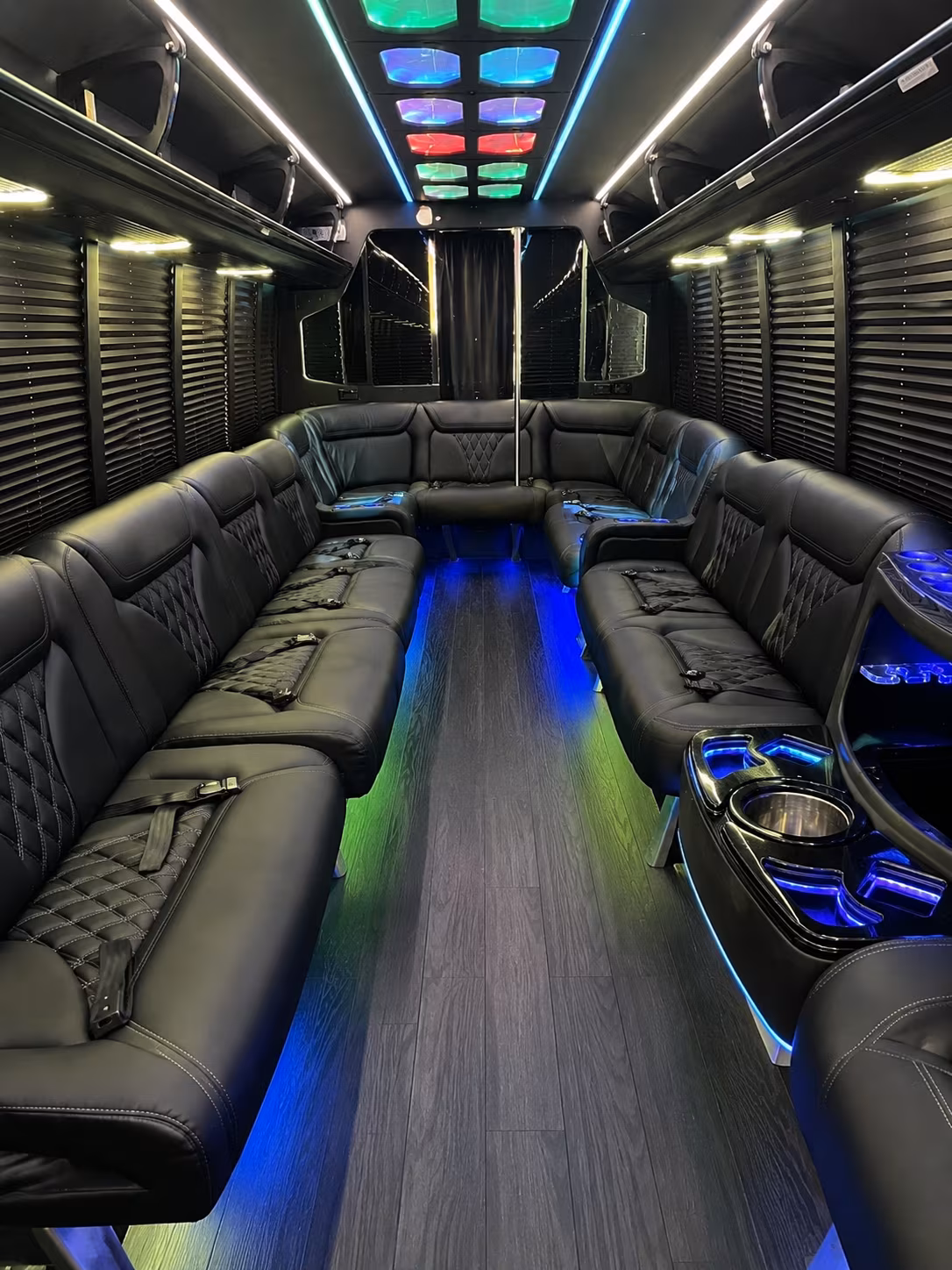 missoula 20 passenger party bus interior