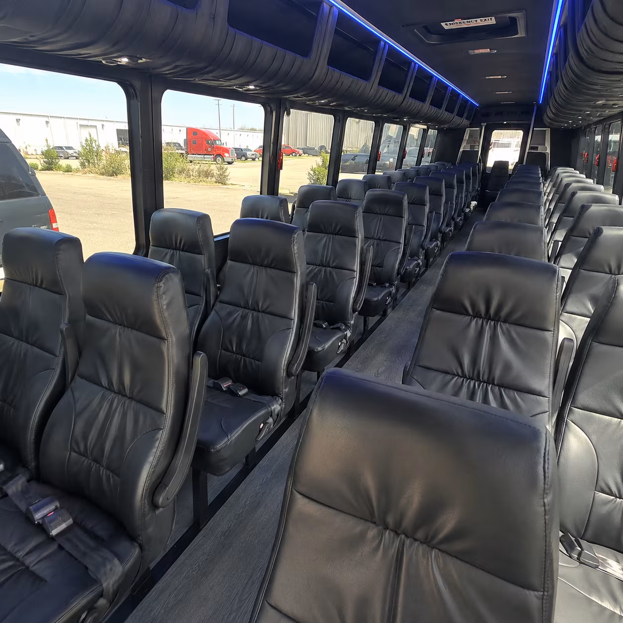 missoula 28 passenger minibus inside