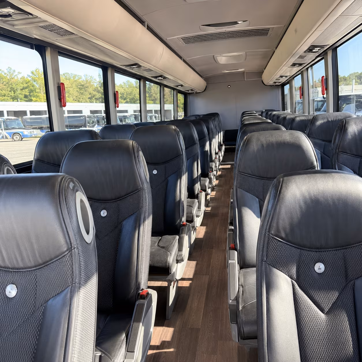 missoula 56 passenger charter bus inside
